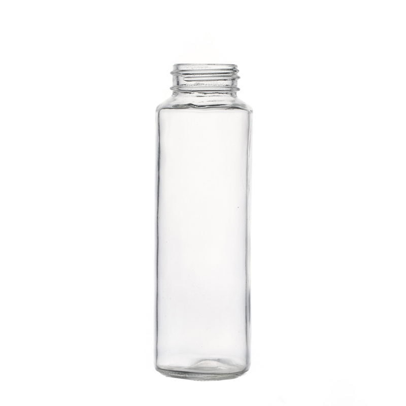 Botellas de agua de vidrio para bebidas de 350 ml Botellas de agua portátiles transparentes
