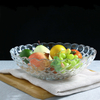 Platos de fruta de cristal redondos de 9 pulgadas Platos de caramelo Decoración del hogar