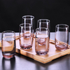 Juegos de vasos de agua de vidrio 280ml Uso familiar en el hogar