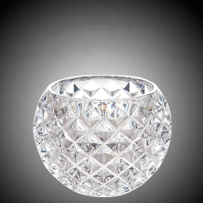 Taza de cristal redonda de 110 ml para la decoración del hogar de whisky